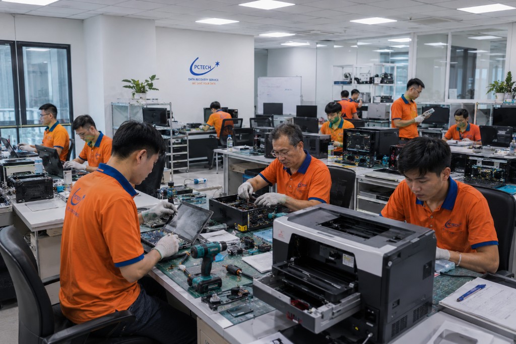 Kỹ thuật viên PCTech sửa laptop