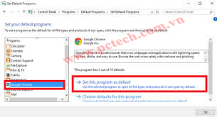 Cách thay đổi trình duyệt mặc định trong Win 10