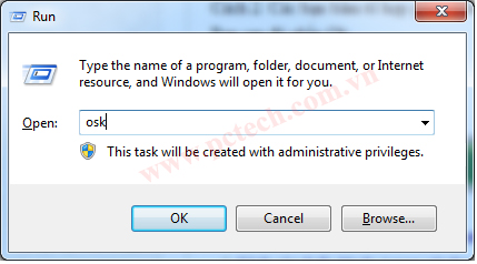 Cách mở bàn phím ảo trong Win 10