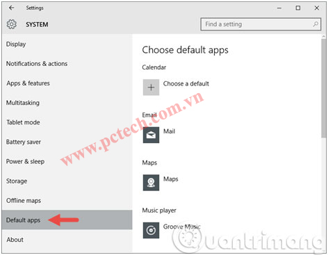 Cách thay đổi trình duyệt mặc định trong Win 10