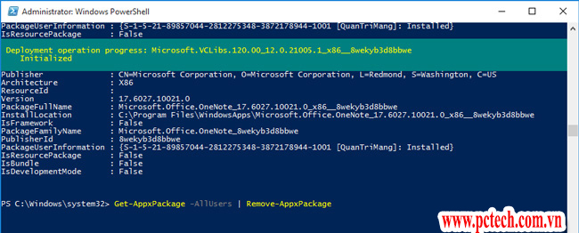 Cách gỡ hết ứng dụng có sẵn trên Windows 10
