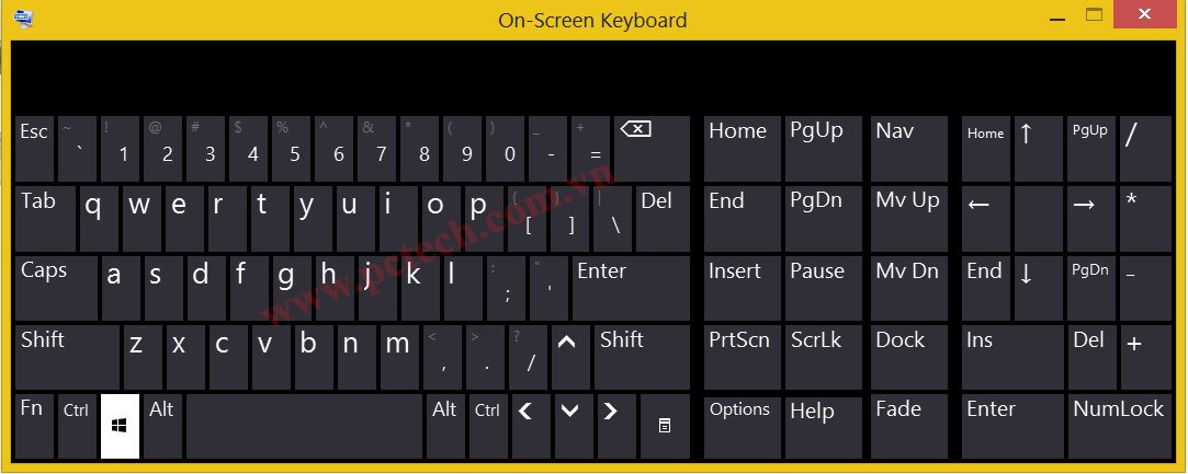 Cách mở bàn phím ảo trong Win 10