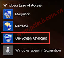 Cách mở bàn phím ảo trong Win 10