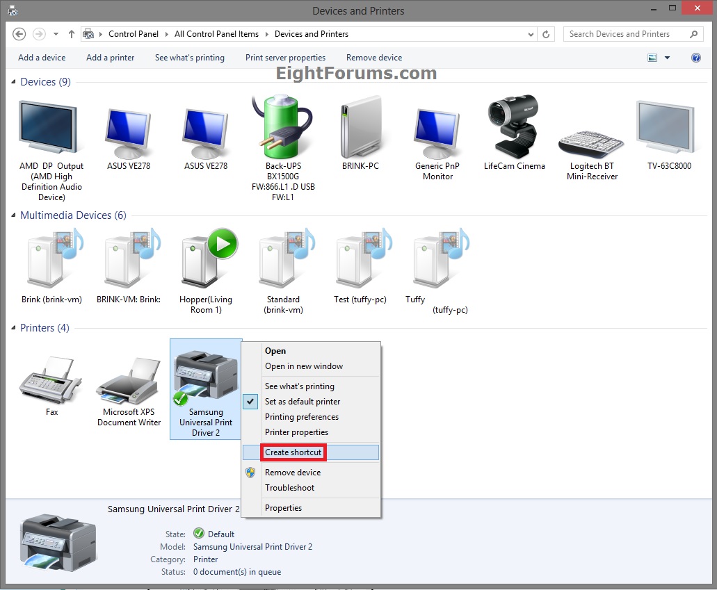 Laptop không in được