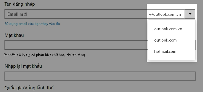 Tạo tài tài khoản đăng ký HotMail, Outlook Tạo tài tài khoản đăng ký HotMail