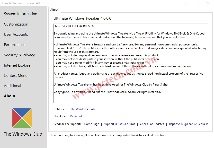 Công cụ tùy chỉnh "All in One" trên Win 10
