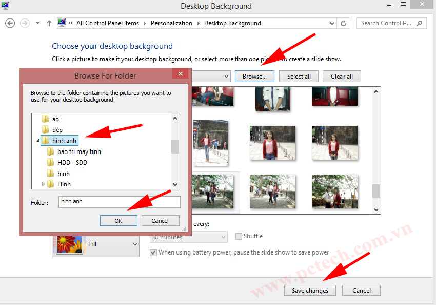 Đổi hình nền laptop