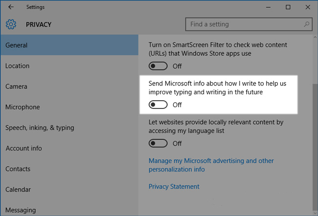 Cách chặn Windows 10 thu thập thông tin người dùng