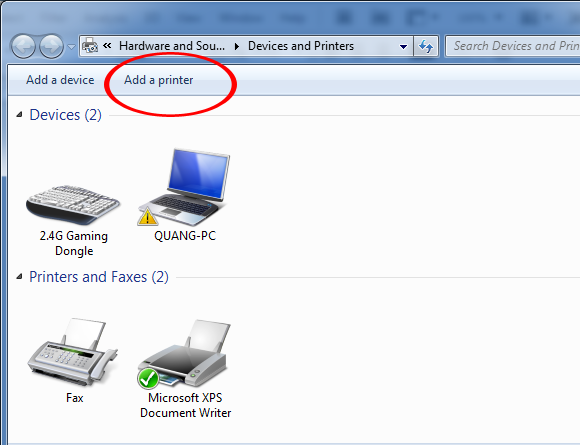 CÁCH KẾT NỐI MÁY IN MẠNG LAN