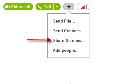 Chia sẻ màn hình máy tính qua Skype 
