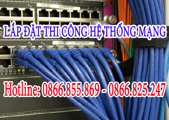 Thi công phòng internet