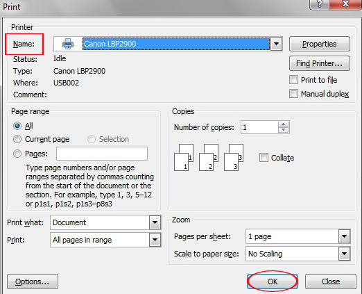 Hướng dẫn cài đặt máy in Canon LBP 2900 trên Windows