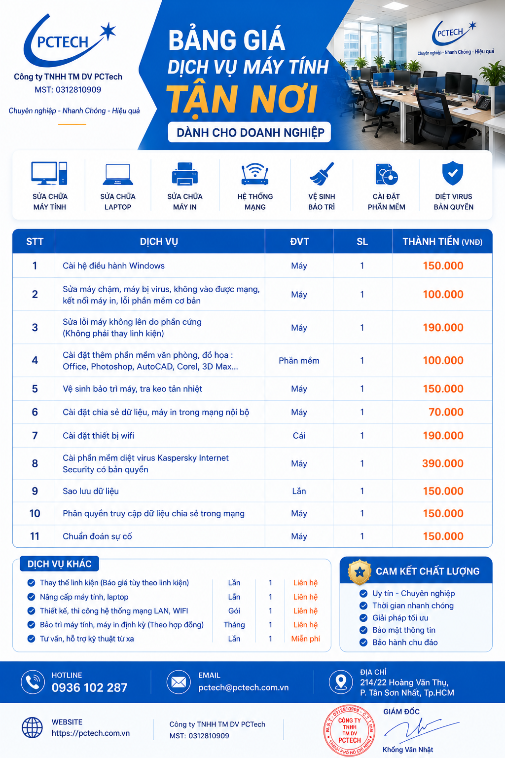 Thợ sửa máy tính tại nhà