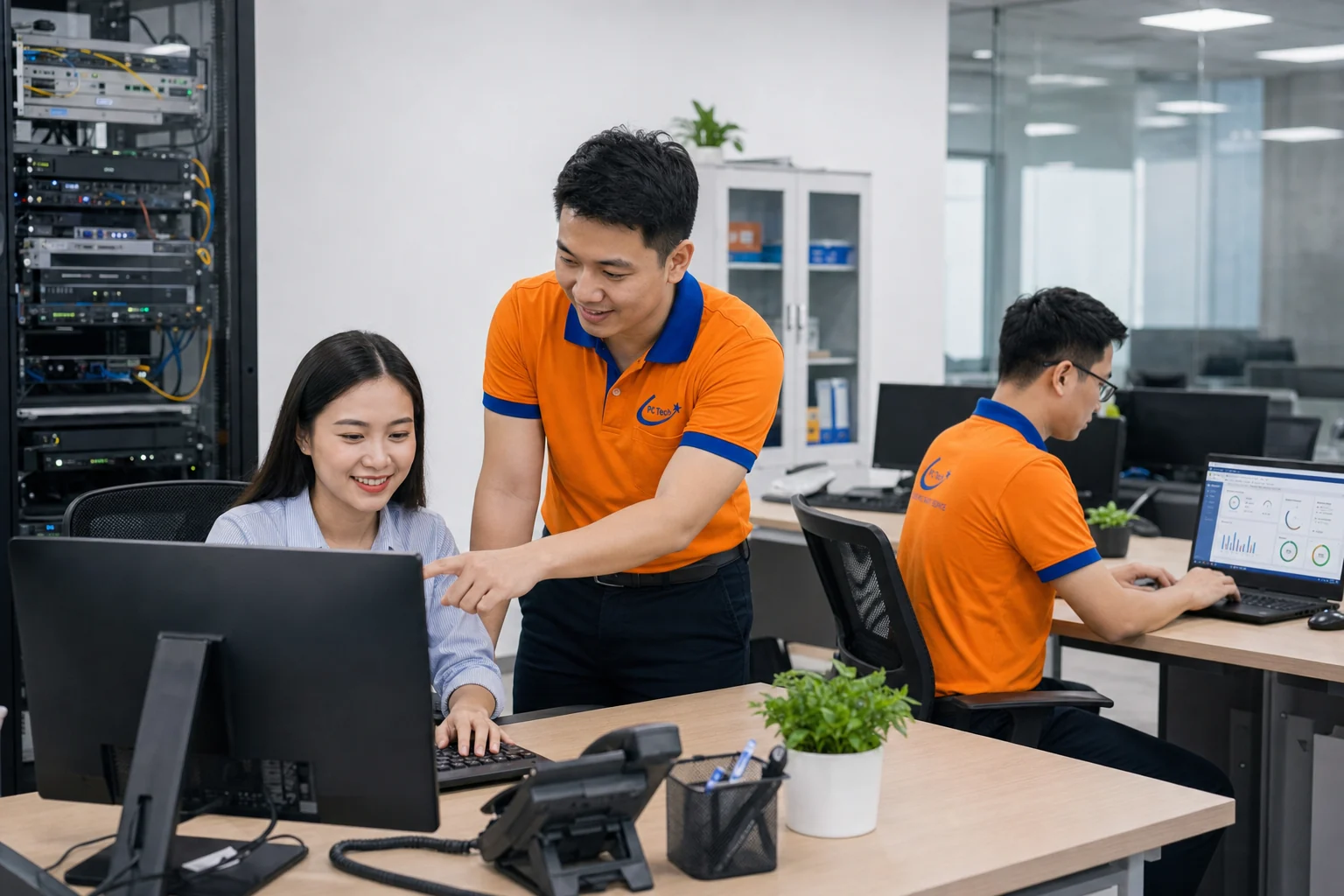 Đội ngũ PCTech hỗ trợ IT doanh nghiệp